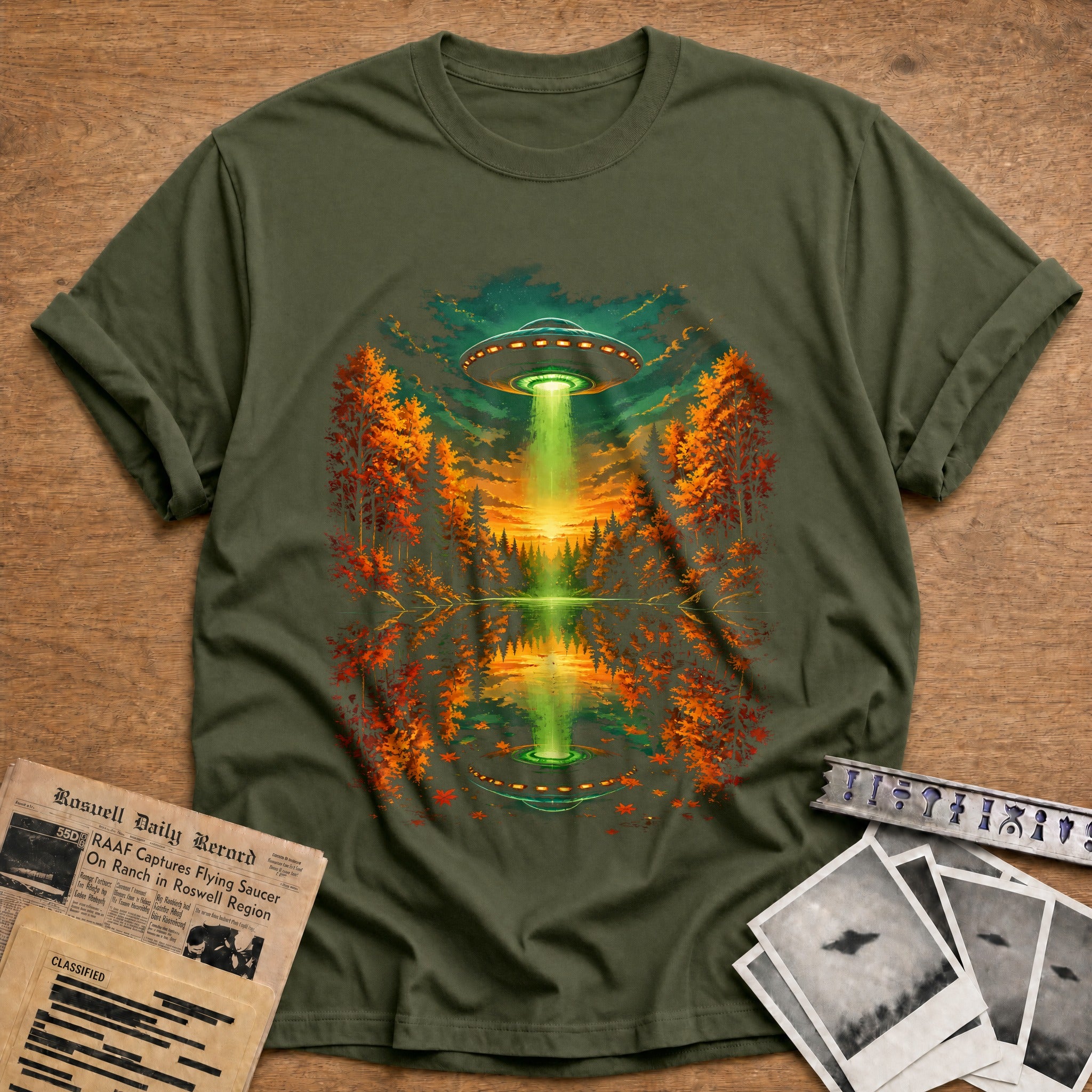 Ufo Lake Reflection 77 - Military Green