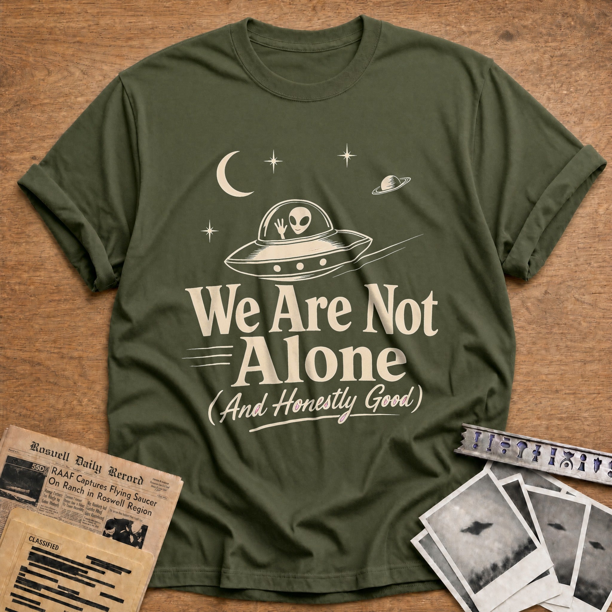 We Are Not Alone 02 - Military Green