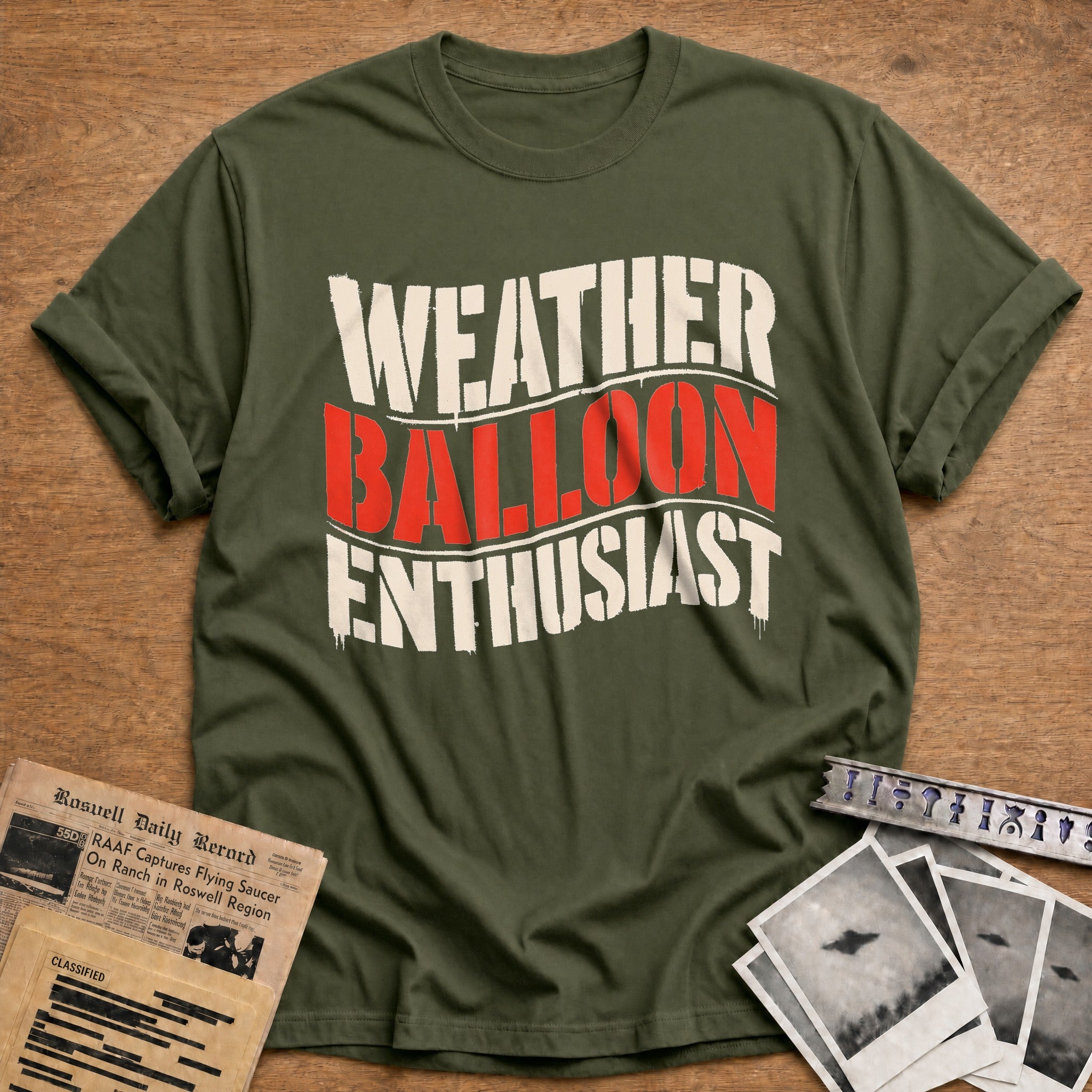 Weather Balloon Enthusiast 02 - Military Green