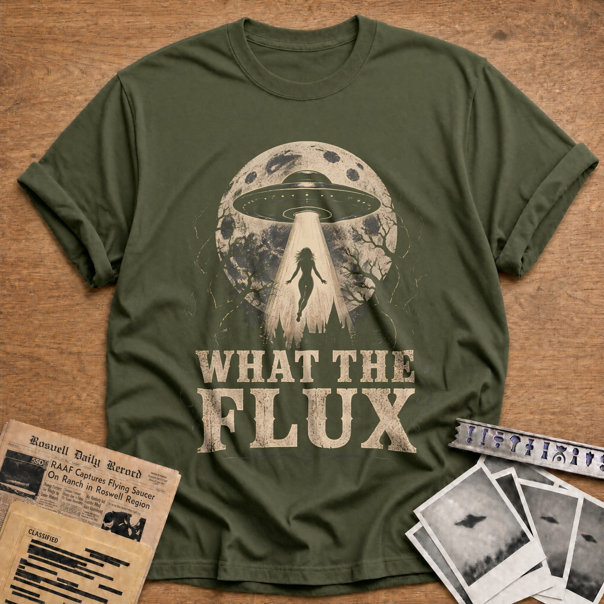 What The Flux 42 T-Shirt - Military Green