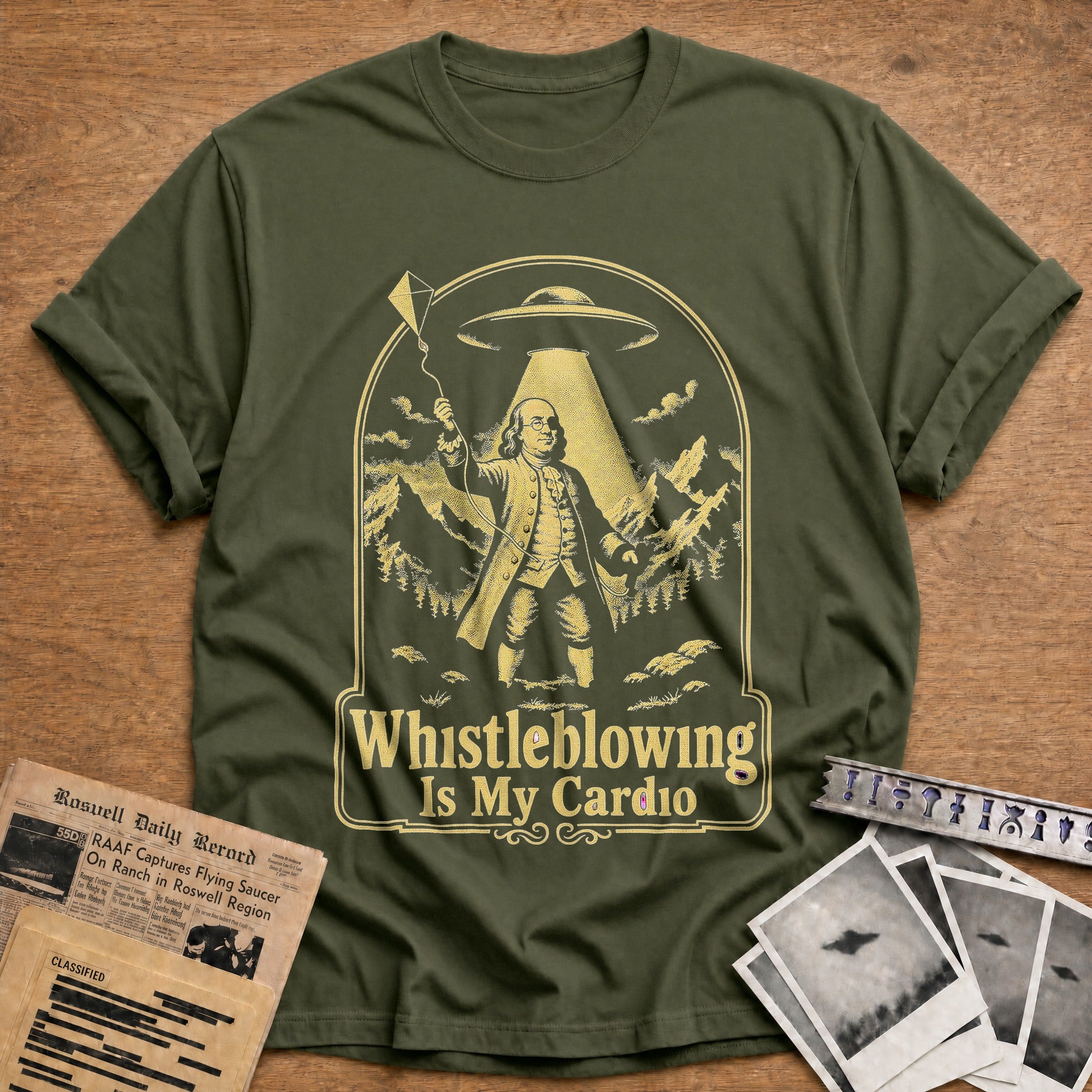 Whistleblowing Is My Cardio 01 - Military Green