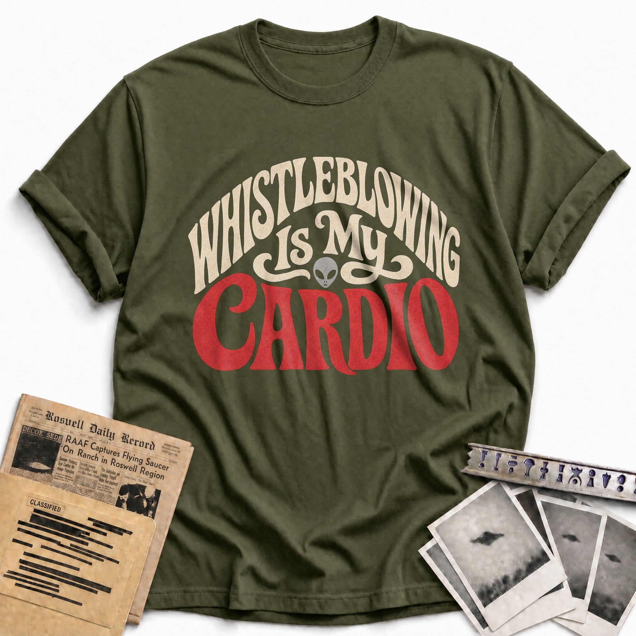 Whistleblowing Is My Cardio 04 - Military Green