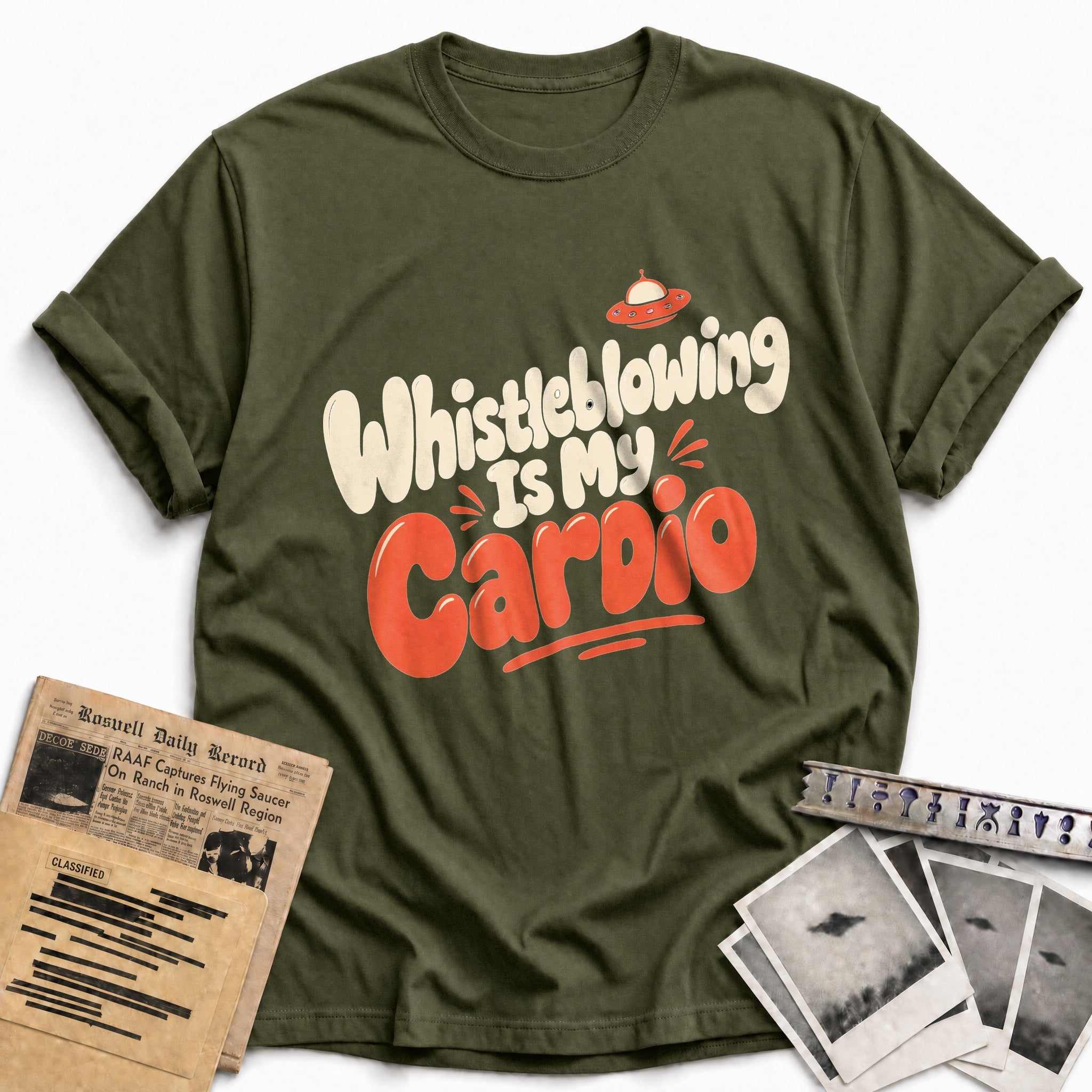 Whistleblowing Is My Cardio 05 - Military Green