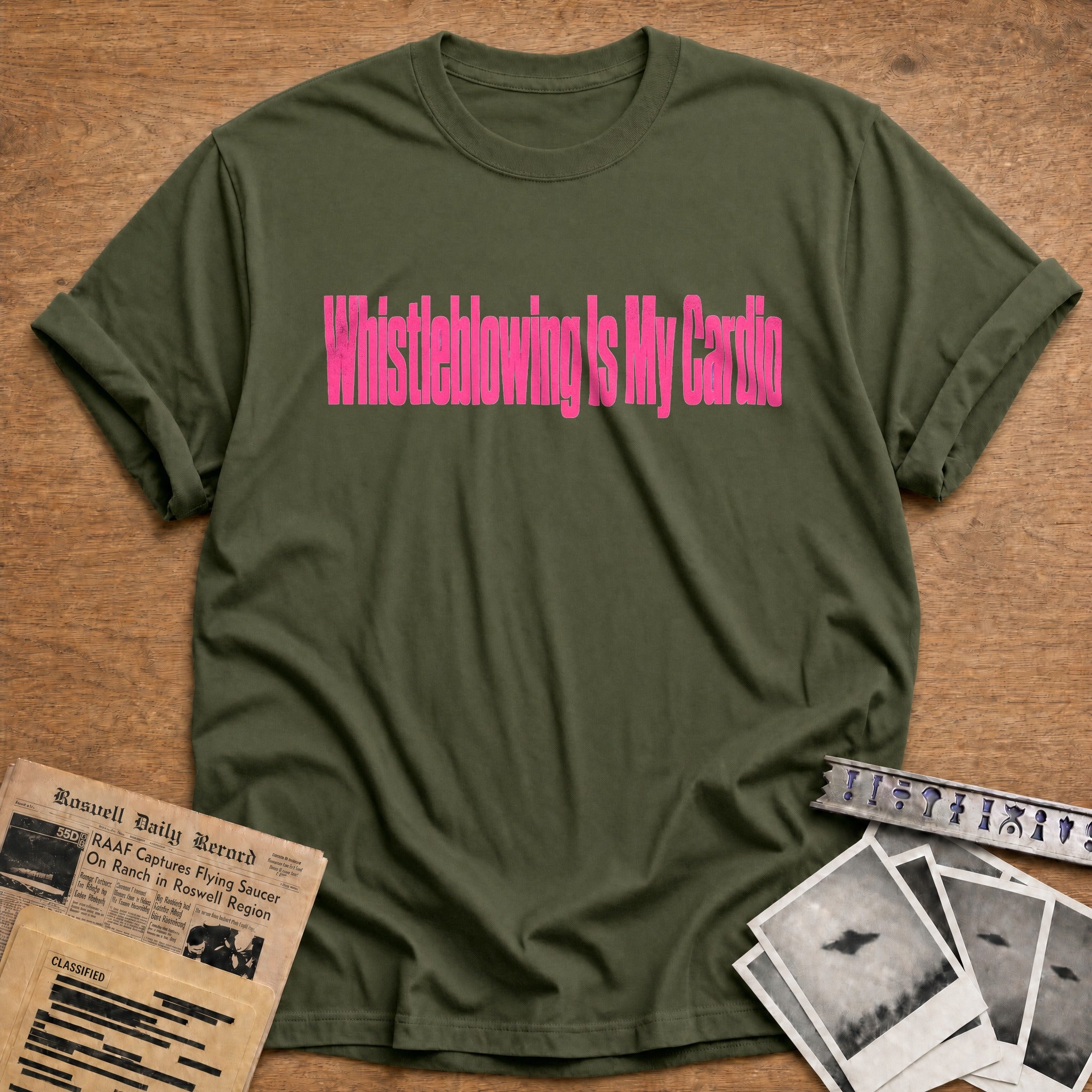 Whistleblowing Is My Cardio 03 - Military Green