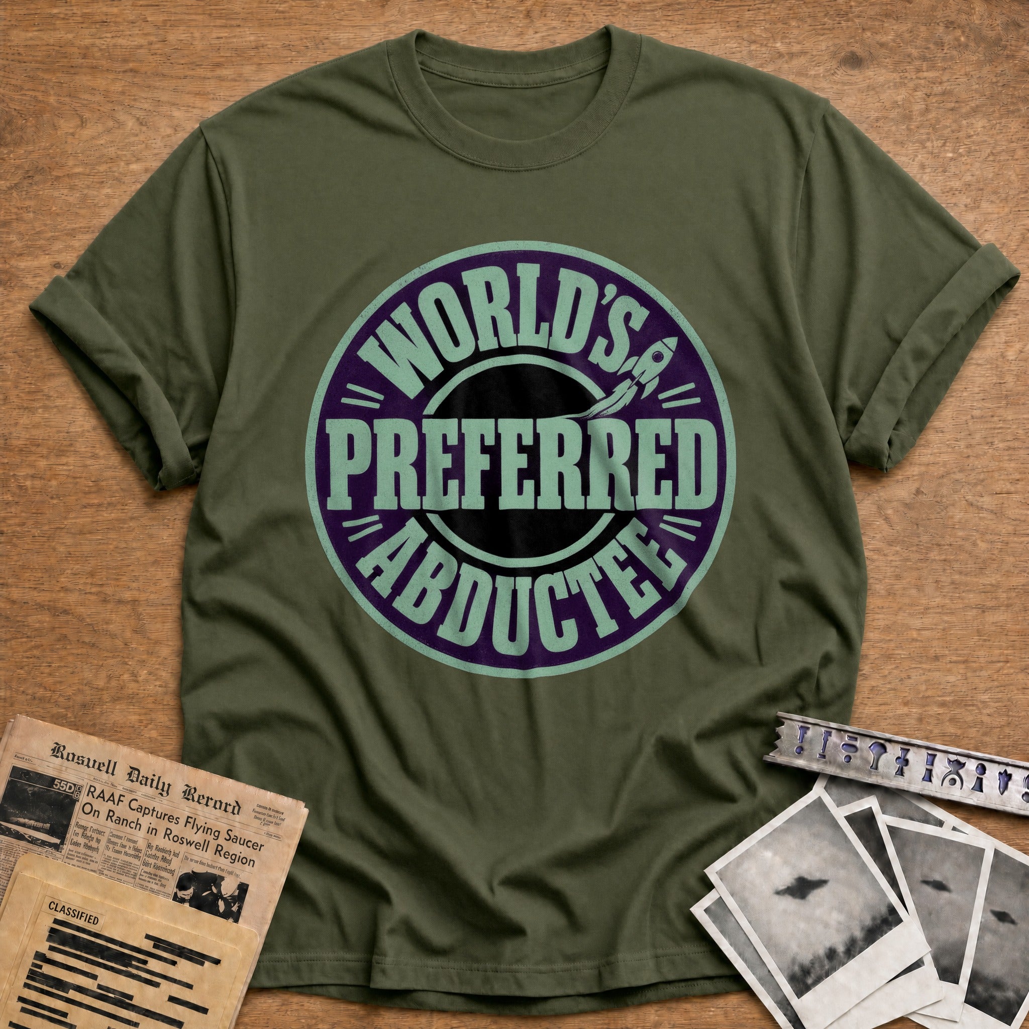 Worlds Preferred Abductee - Military Green
