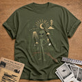 alien forest ufo extraterrestrial funny - Military Green