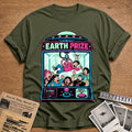 earth prize humans abduct funny - Military Green