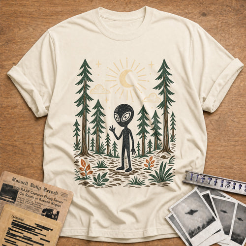 alien forest moon vintage - Natural
