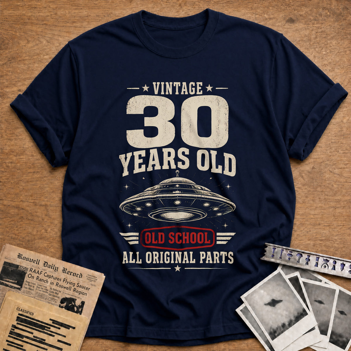 30 Original Parts T-Shirt - Navy