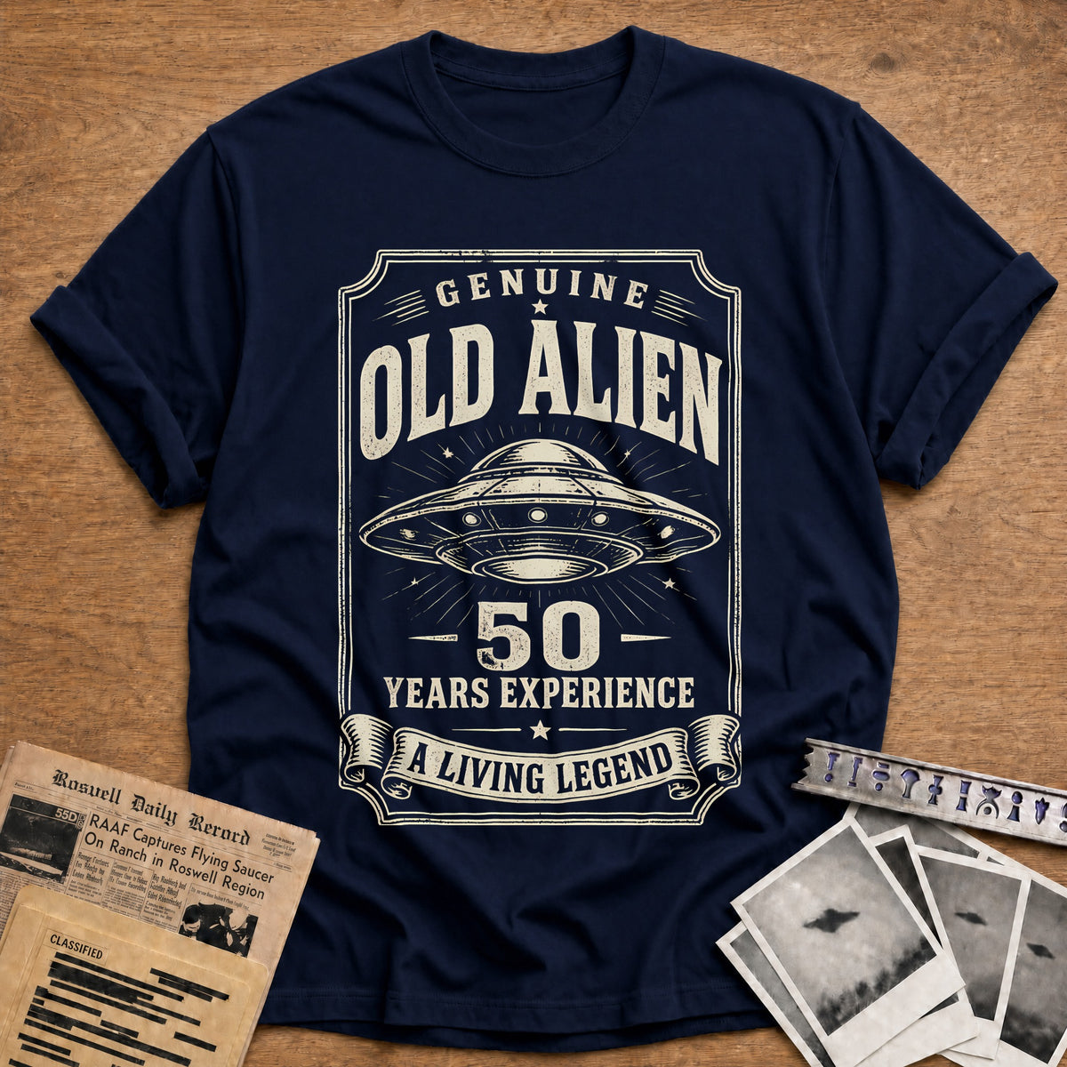 50 Living Legend T-Shirt - Navy