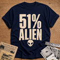 51 Percent Alien 13 T-Shirt - Navy