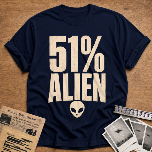 51 Percent Alien 13 T-Shirt - Navy