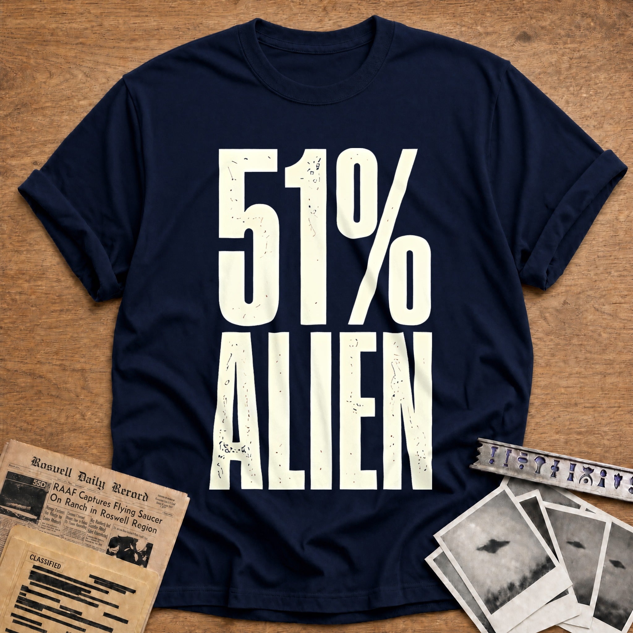 51 Percent Alien 24 T-Shirt - Navy