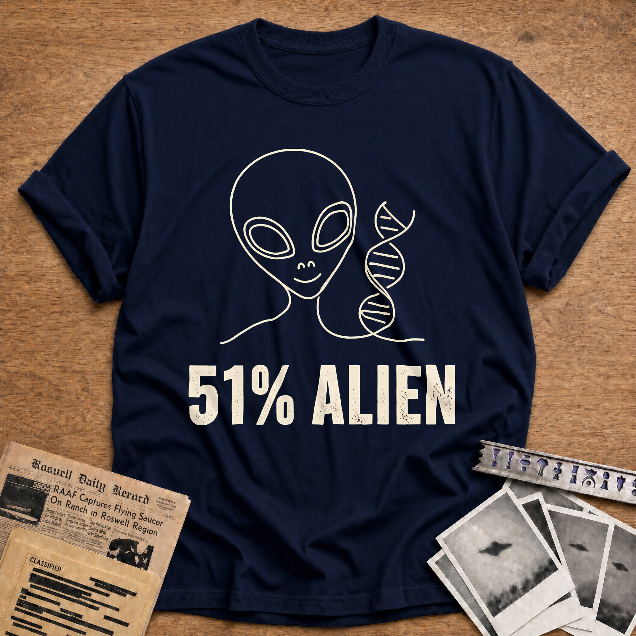51 Percent Alien 90 T-Shirt - Navy