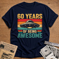 60 Being Awesome T-Shirt - Navy