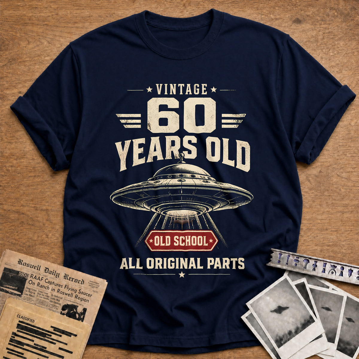 60 Original Parts T-Shirt - Navy