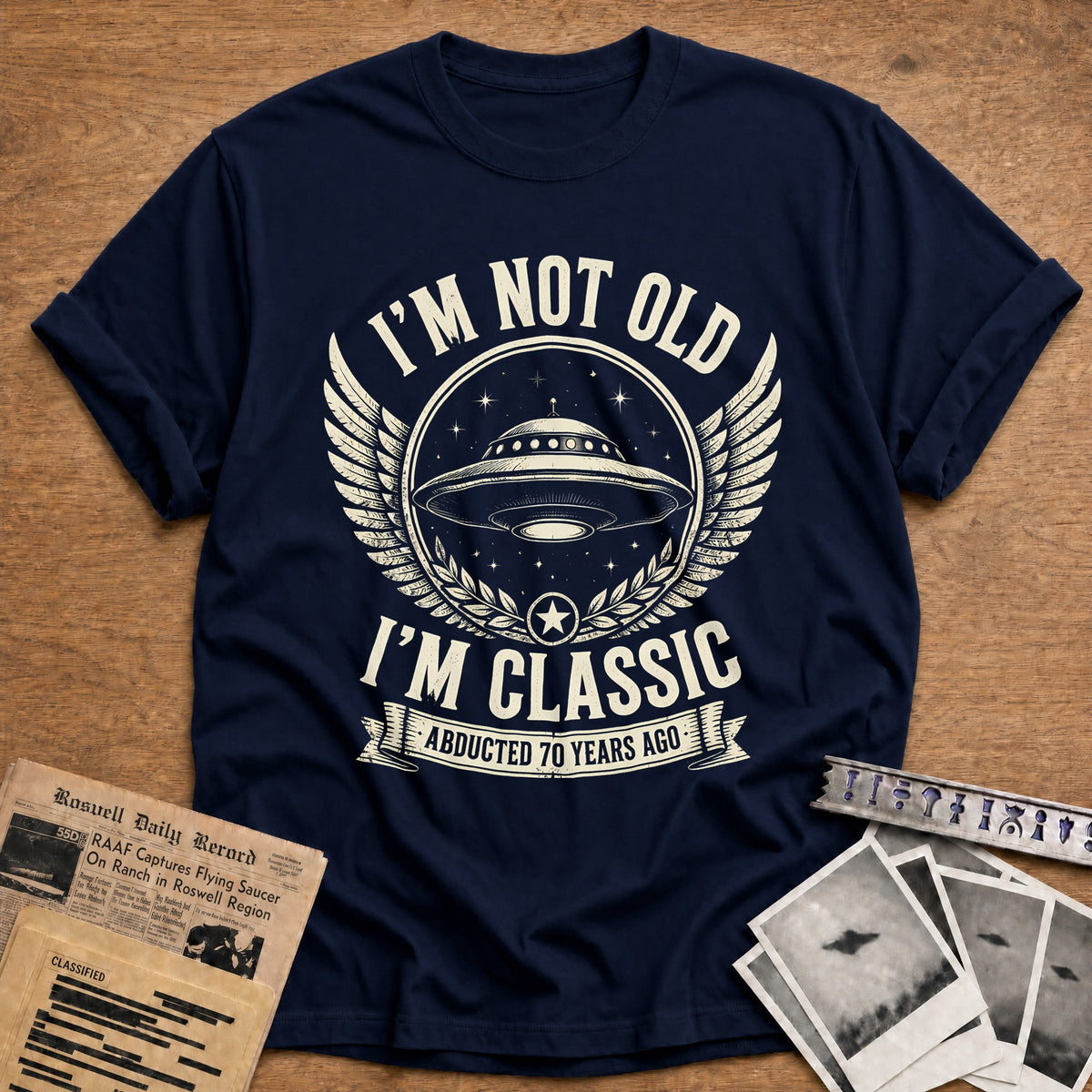 70 Im Classic T-Shirt - Navy