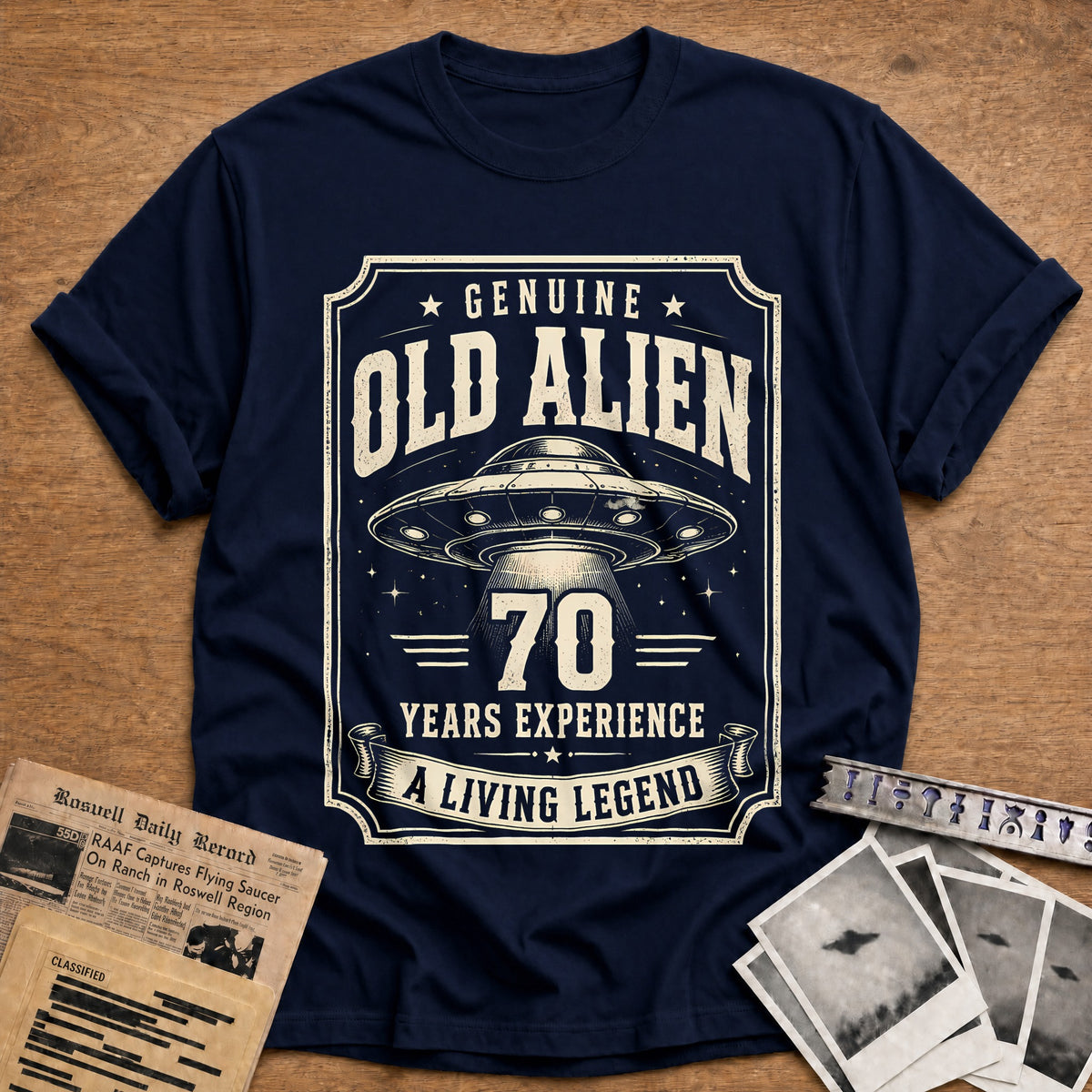 70 Living Legend T-Shirt - Navy