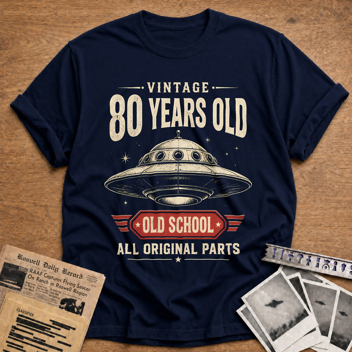 80 Original Parts T-Shirt - Navy