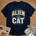 Alien Cat 42 T-Shirt - Navy