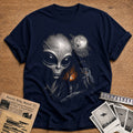 Alien Owl Autumn Trees 17 - Navy