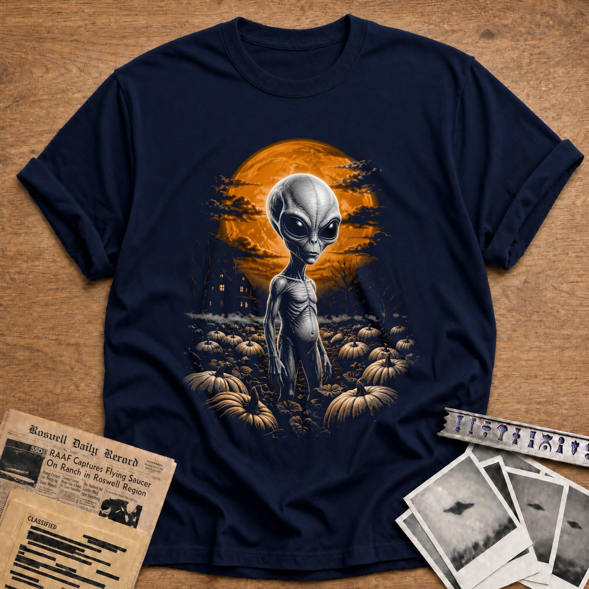 Alien Pumpkin Patch 44 - Navy
