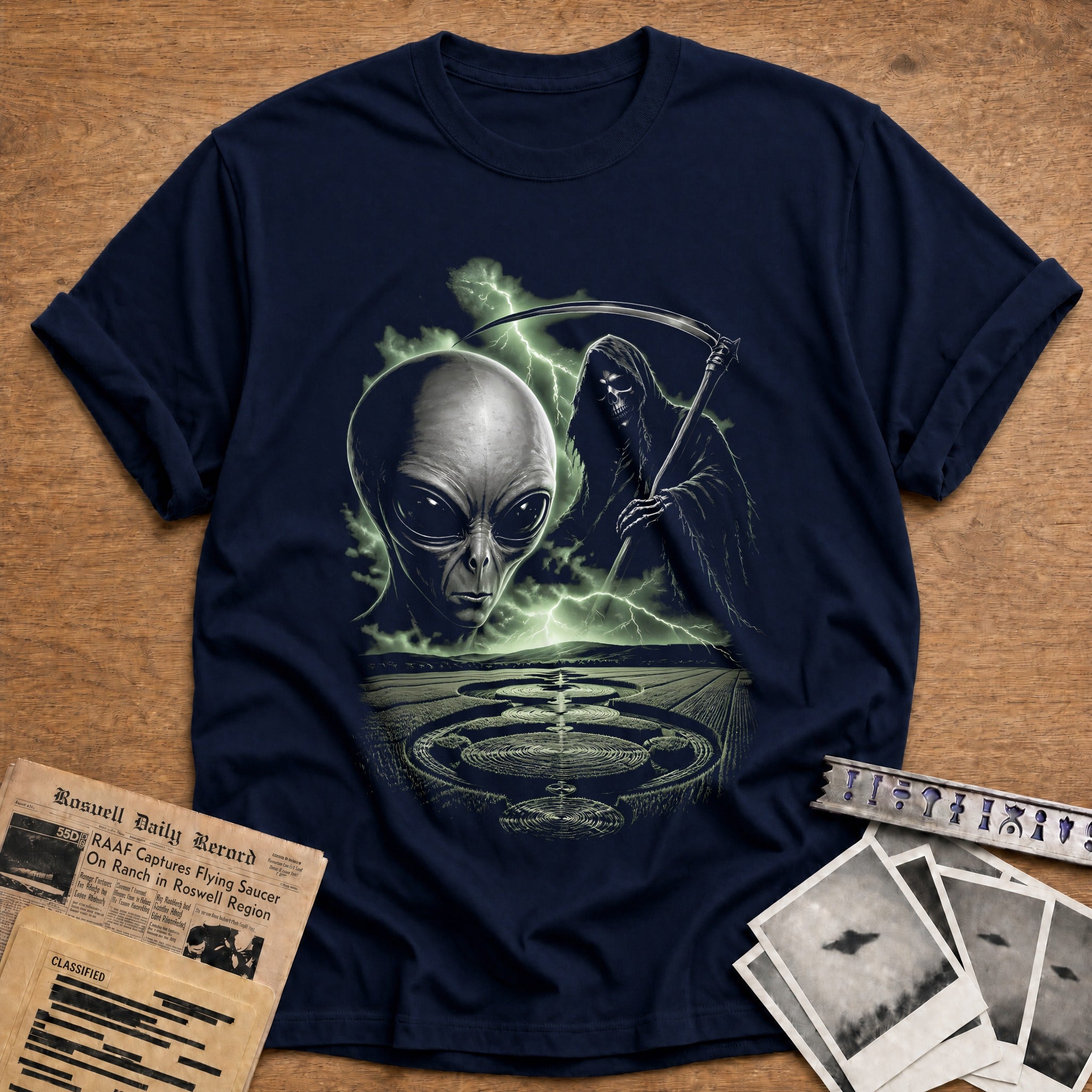 Alien Reaper Cropcircle 35 - Navy