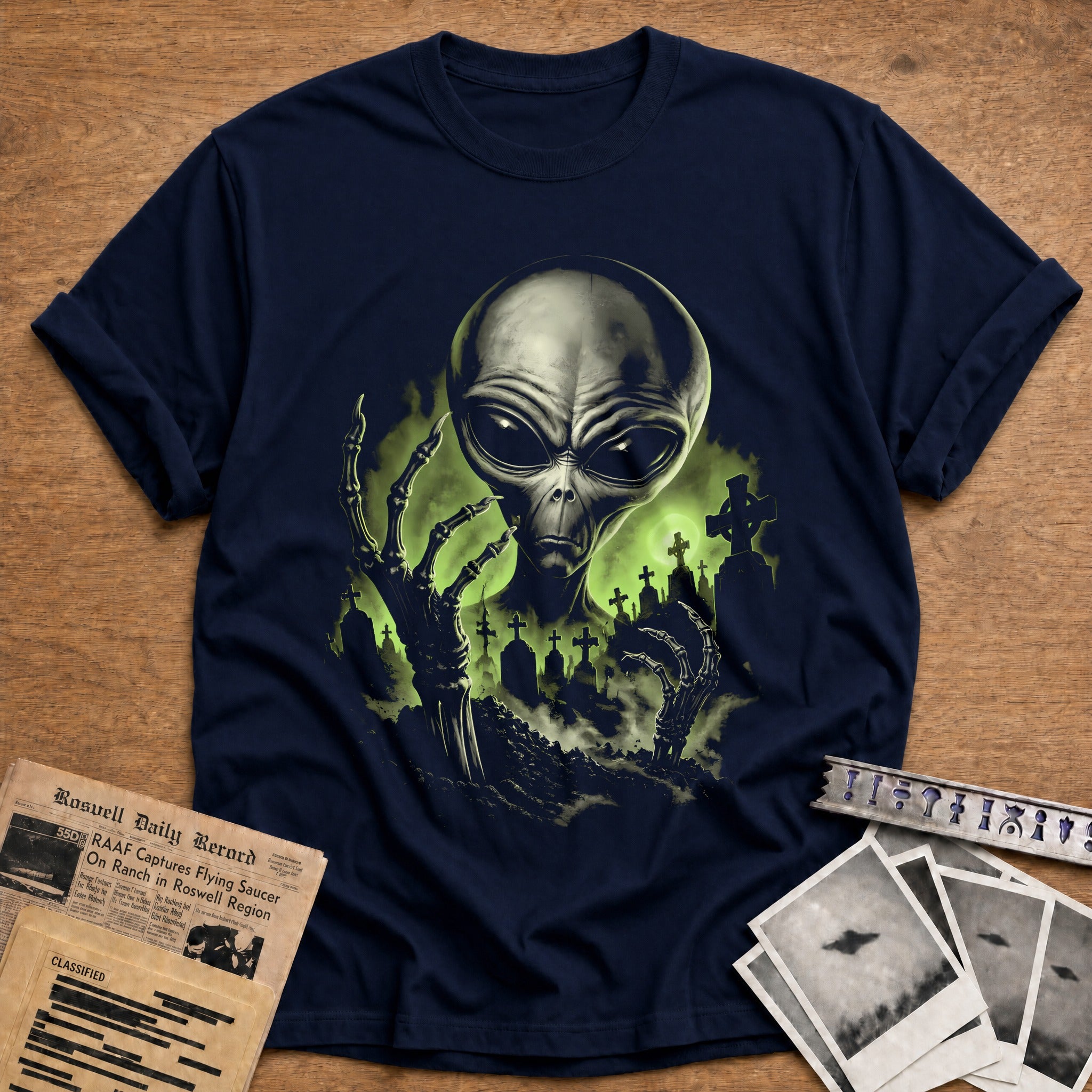 Alien Skeletal Hands 77 - Navy