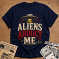 Aliens Abduct Me 57 T-Shirt - Navy