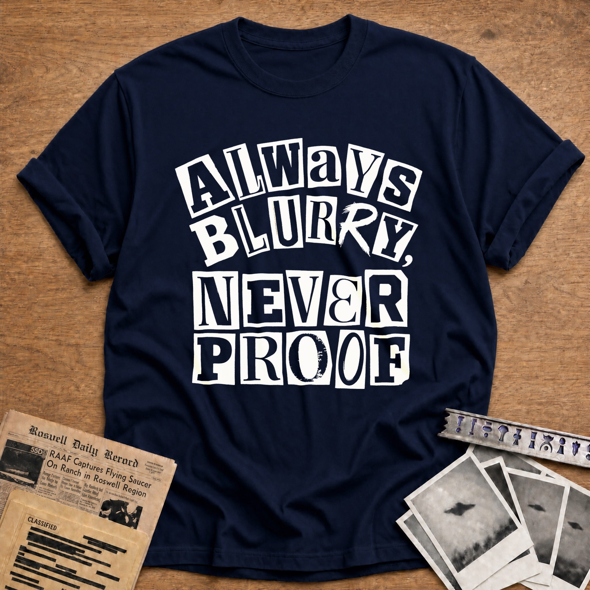 Always Blurry Never Proof - Navy