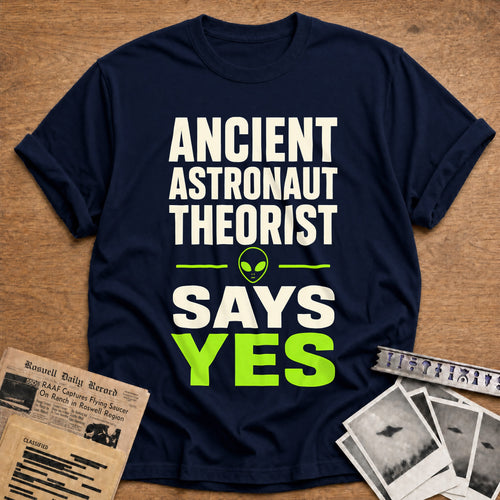 Ancient Astronaut Theorist 37 T-Shirt - Navy