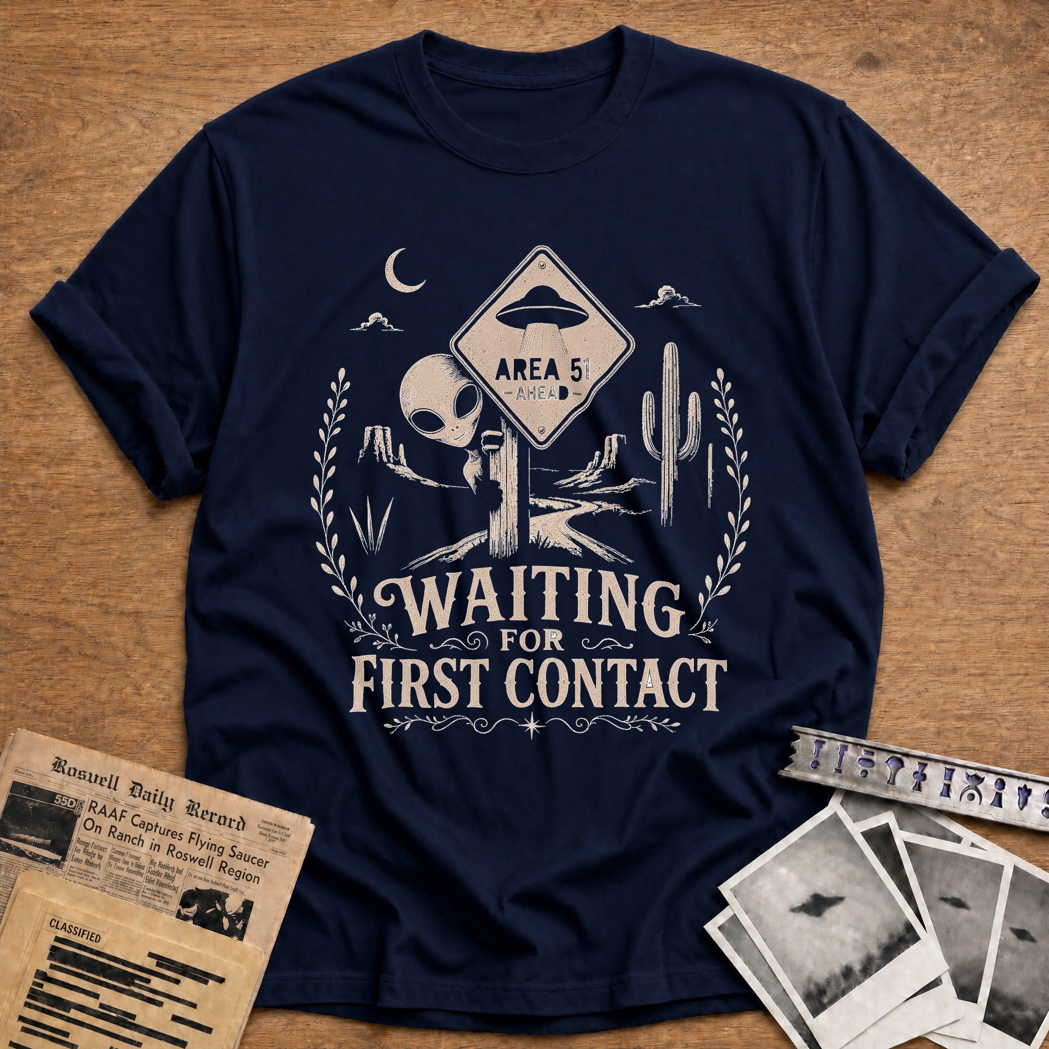 Area 51 Ahead Waiting For First Contact - Navy