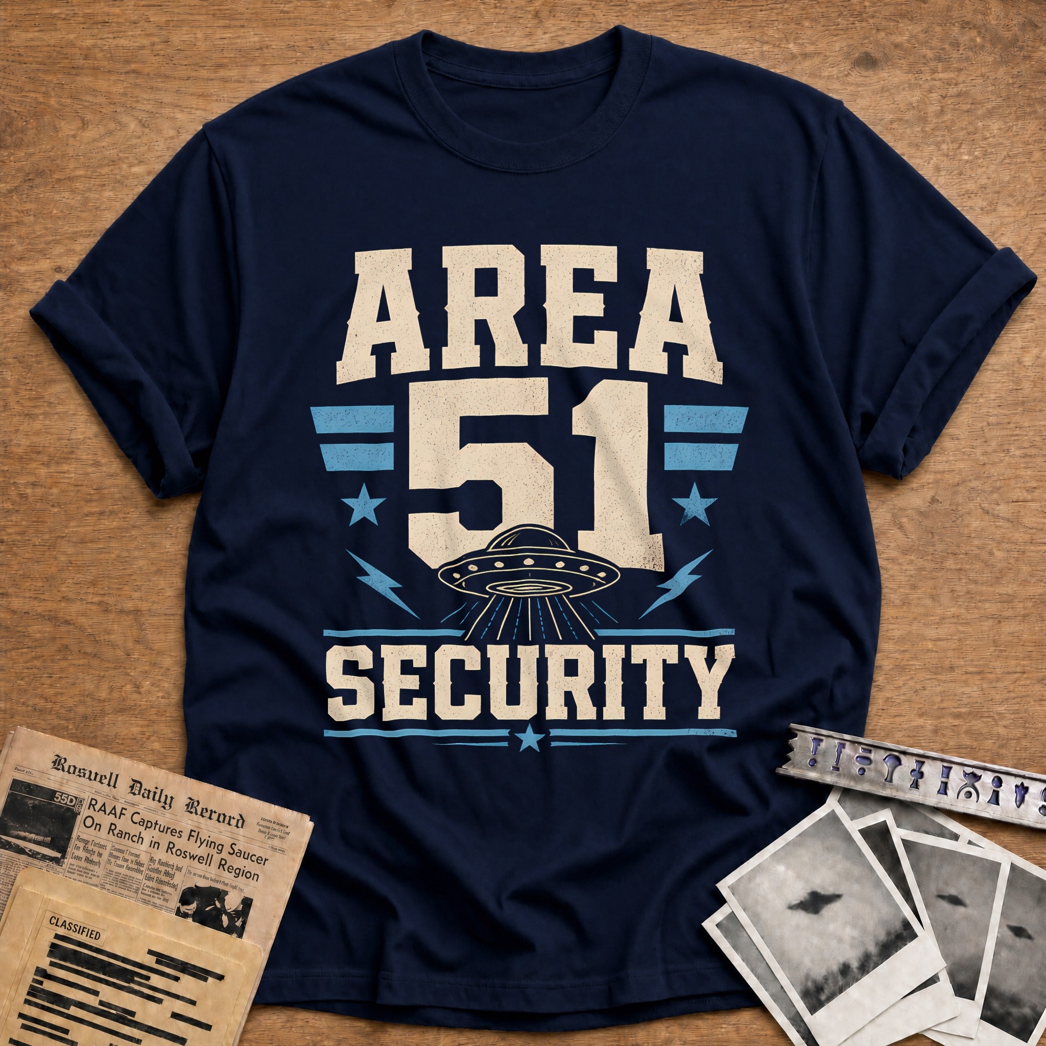 Area 51 Security 15 T-Shirt - Navy