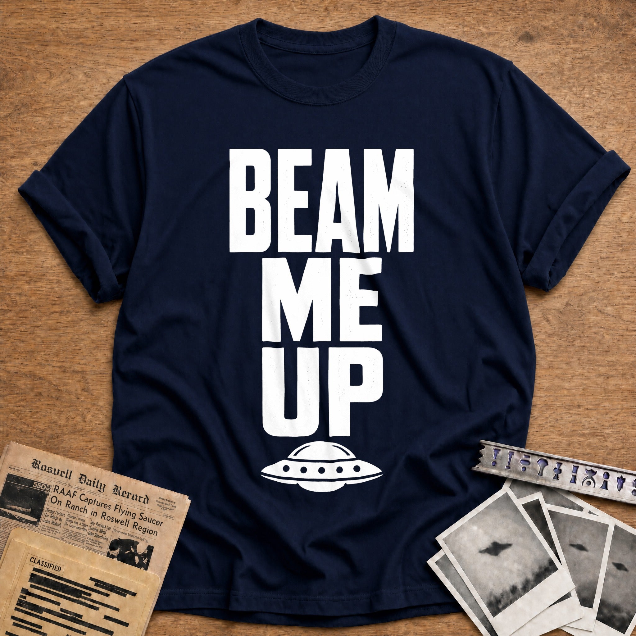 Beam Me Up 42 T-Shirt - Navy