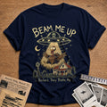 Beam Me Up Before They Baste Me 3 T-Shirt - Navy