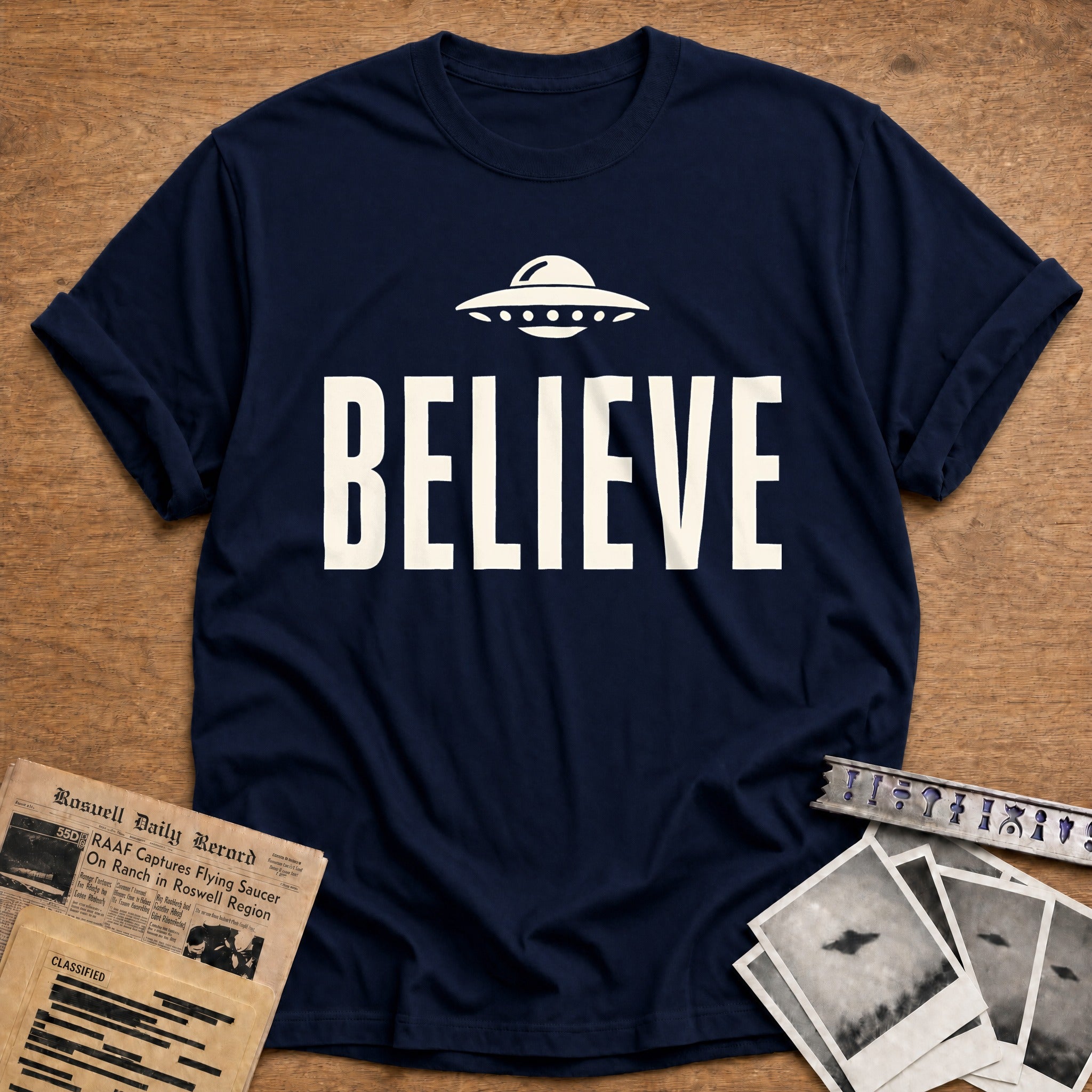 Believe T-Shirt - Navy