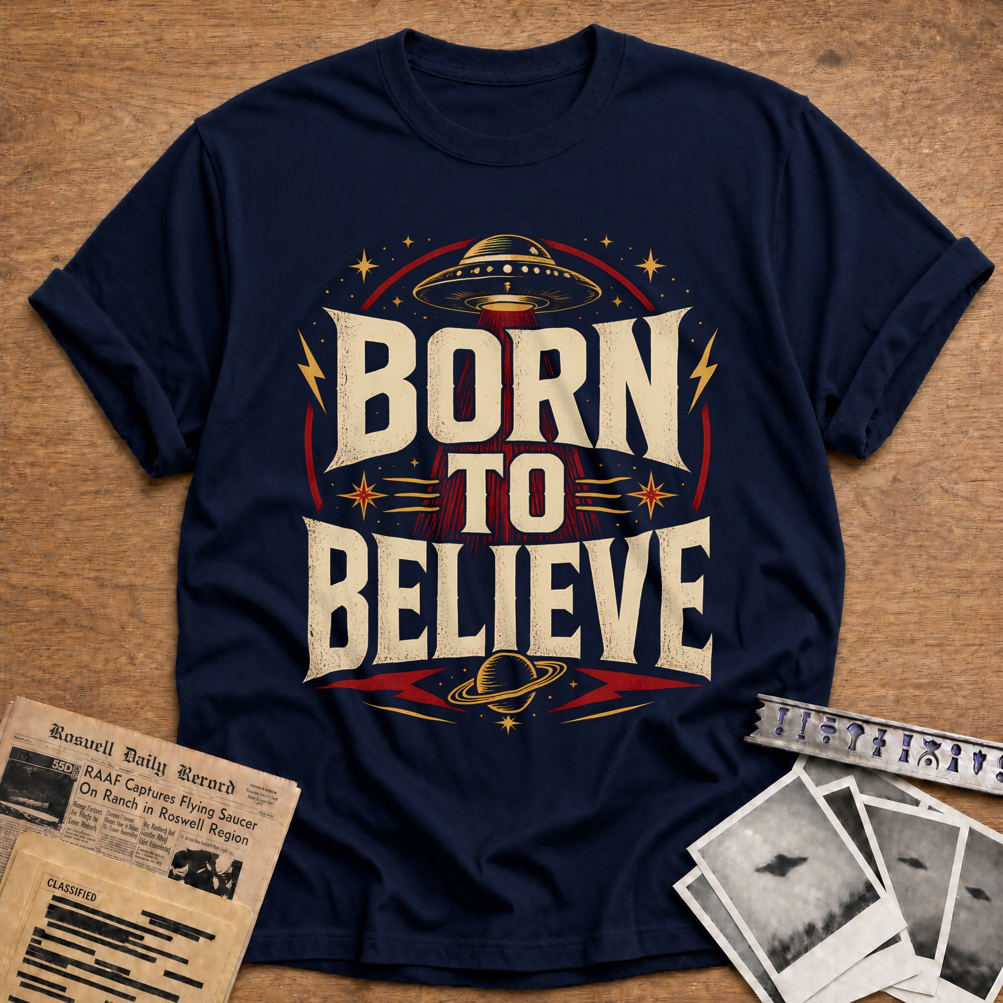 Born To Believe 85 T-Shirt - Navy