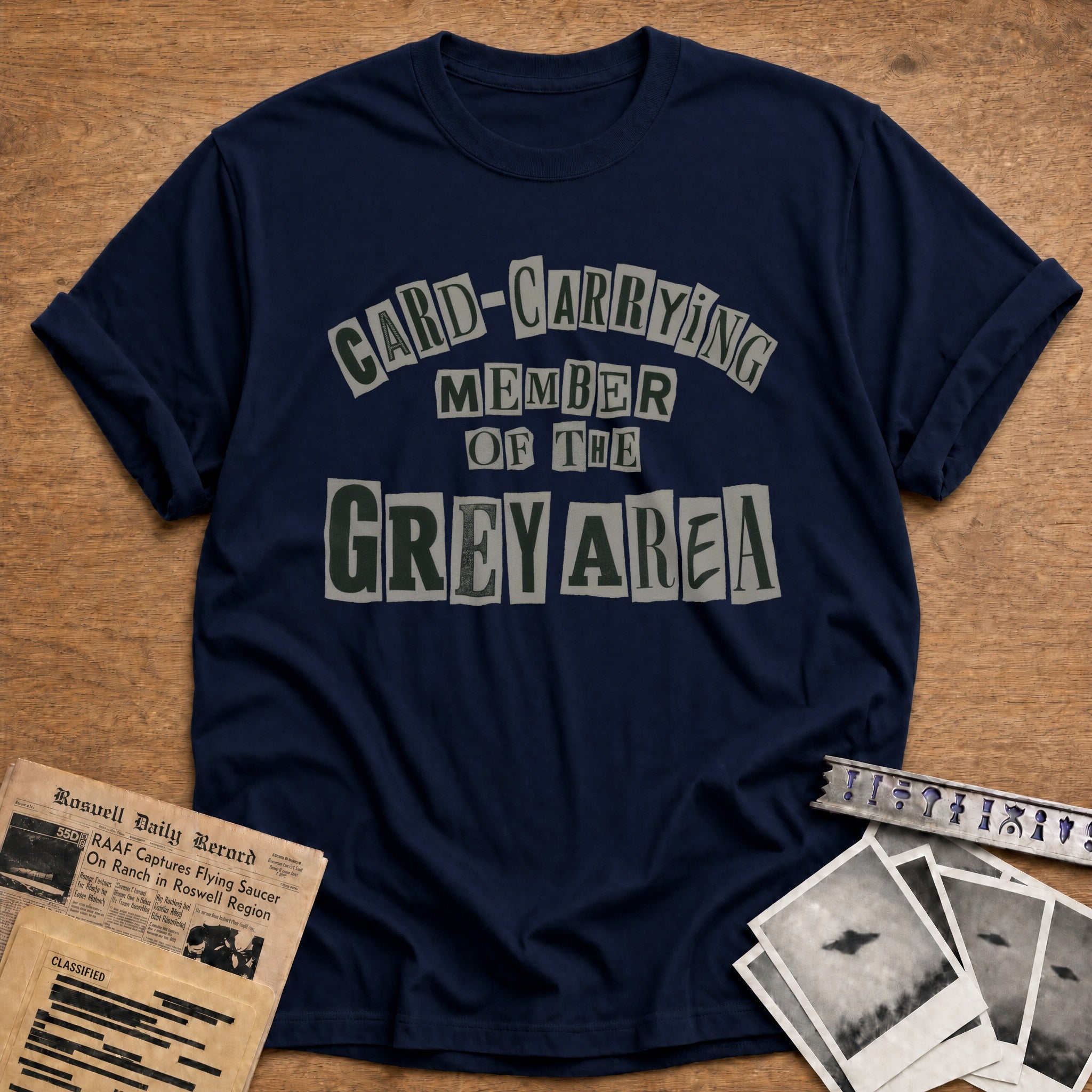 Card Carrying Member Of The Grey Area - Navy