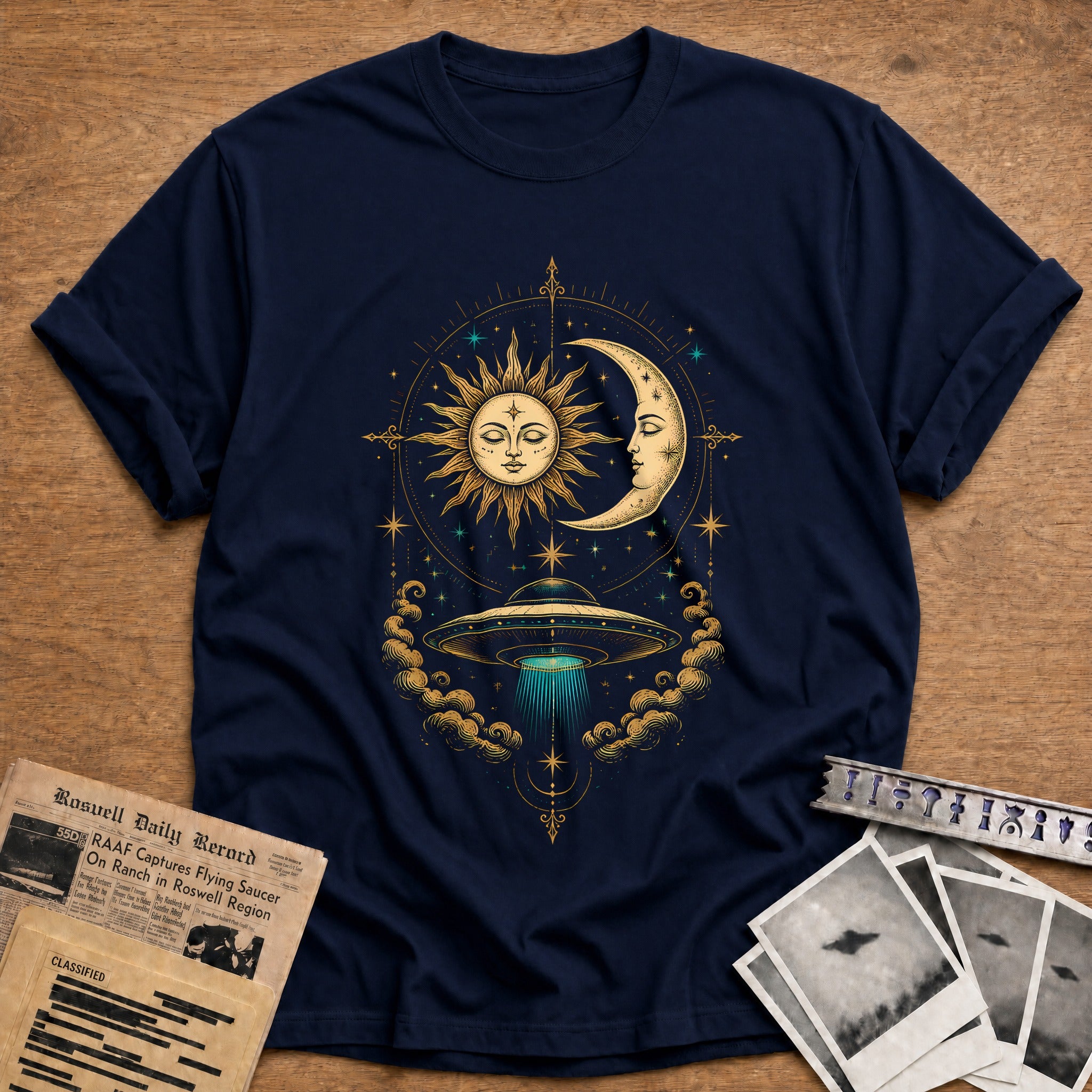 Celestial Disclosure T-Shirt - Navy