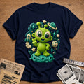 Claymation Alien 45 T-Shirt - Navy