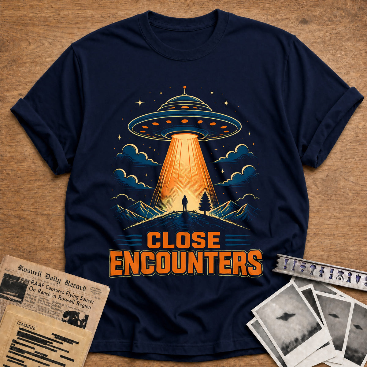 Close Encounters 65 T-Shirt - Navy