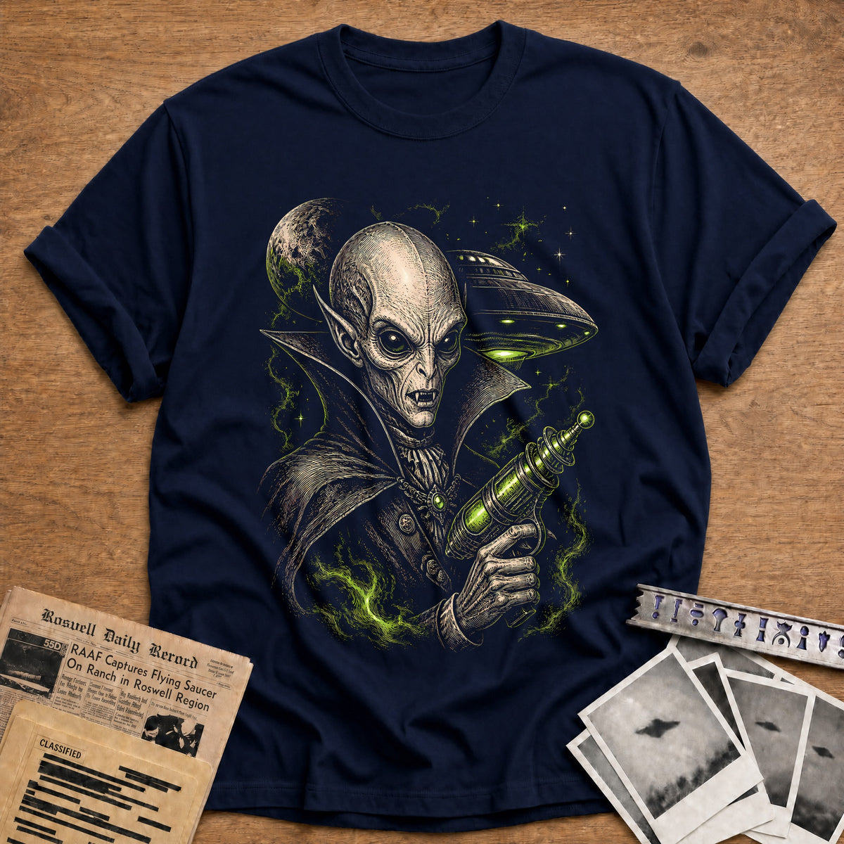 Cosmic Count 47 T-Shirt - Navy
