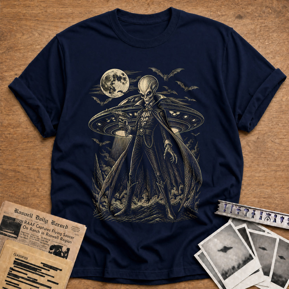 Cosmic Count 48 T-Shirt - Navy