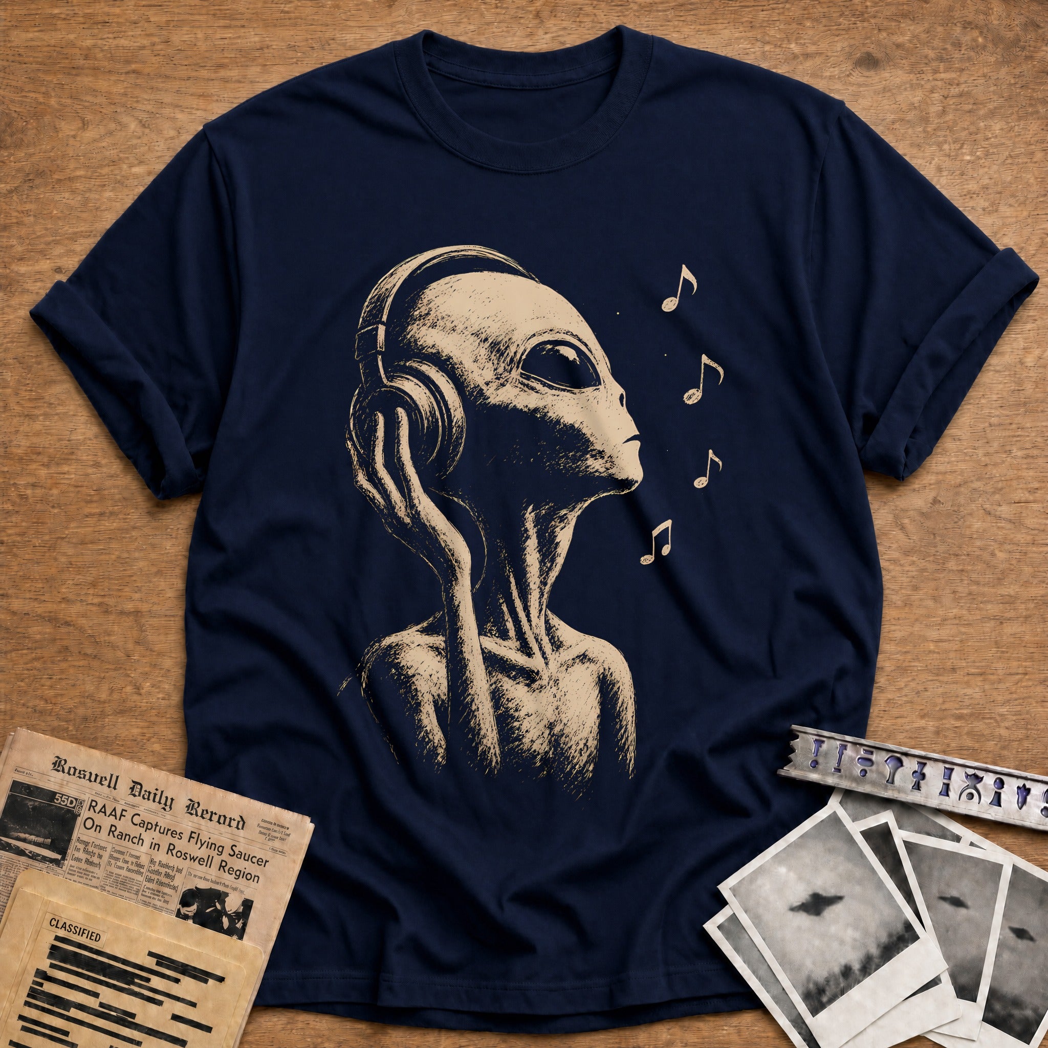 Cosmic Frequency T-Shirt - Navy