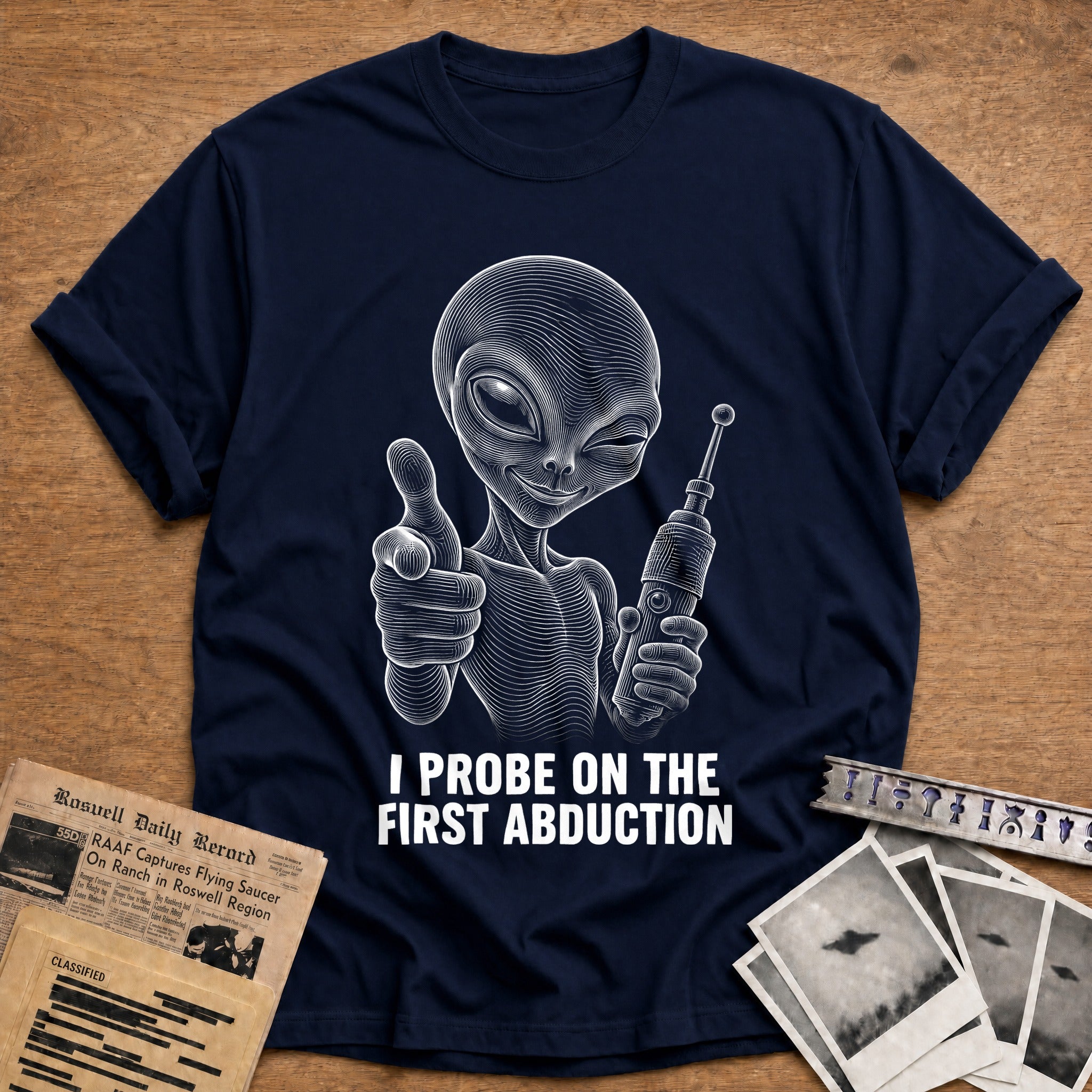 Cosmic Gesture T-Shirt - Navy