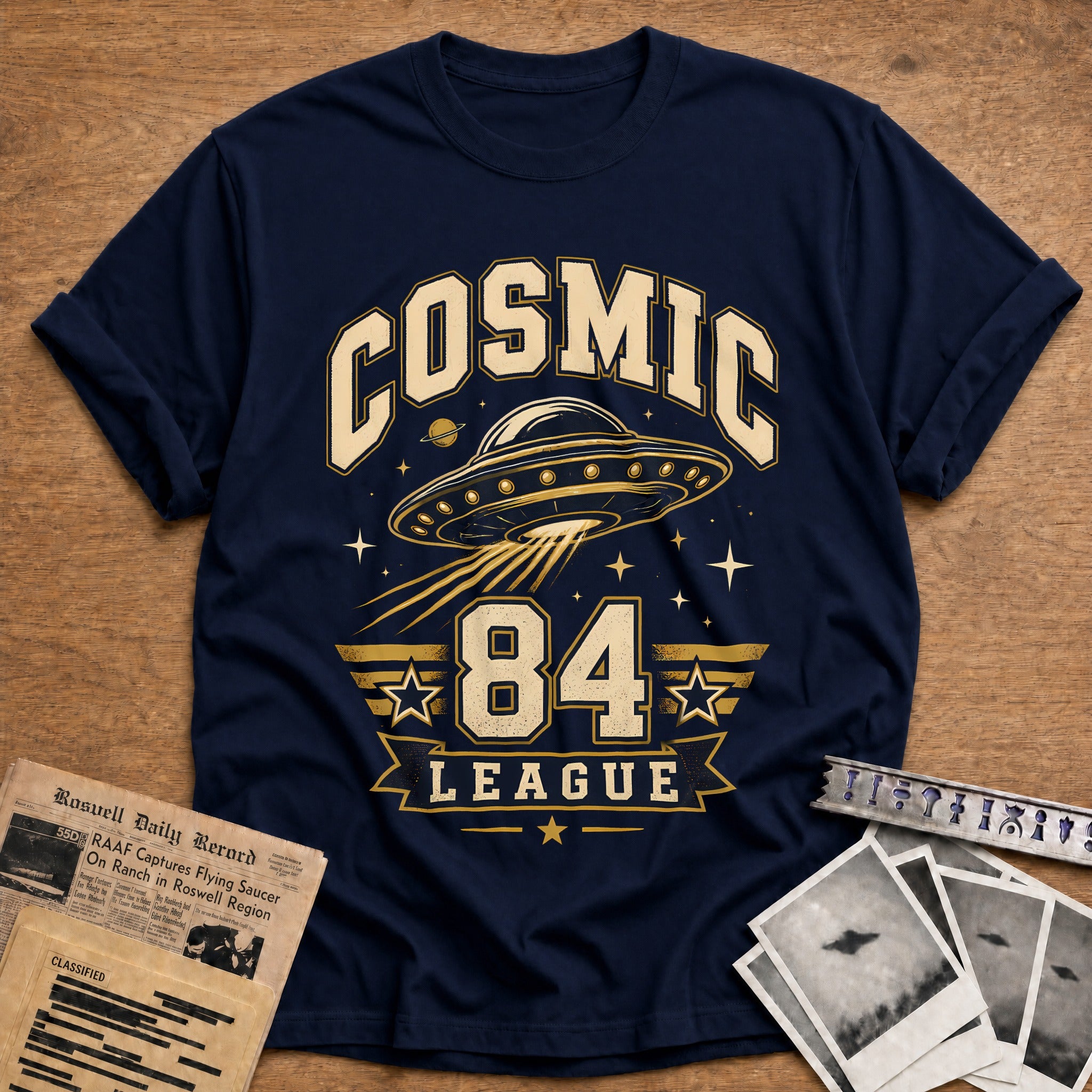 Cosmic League 84 T-Shirt - Navy