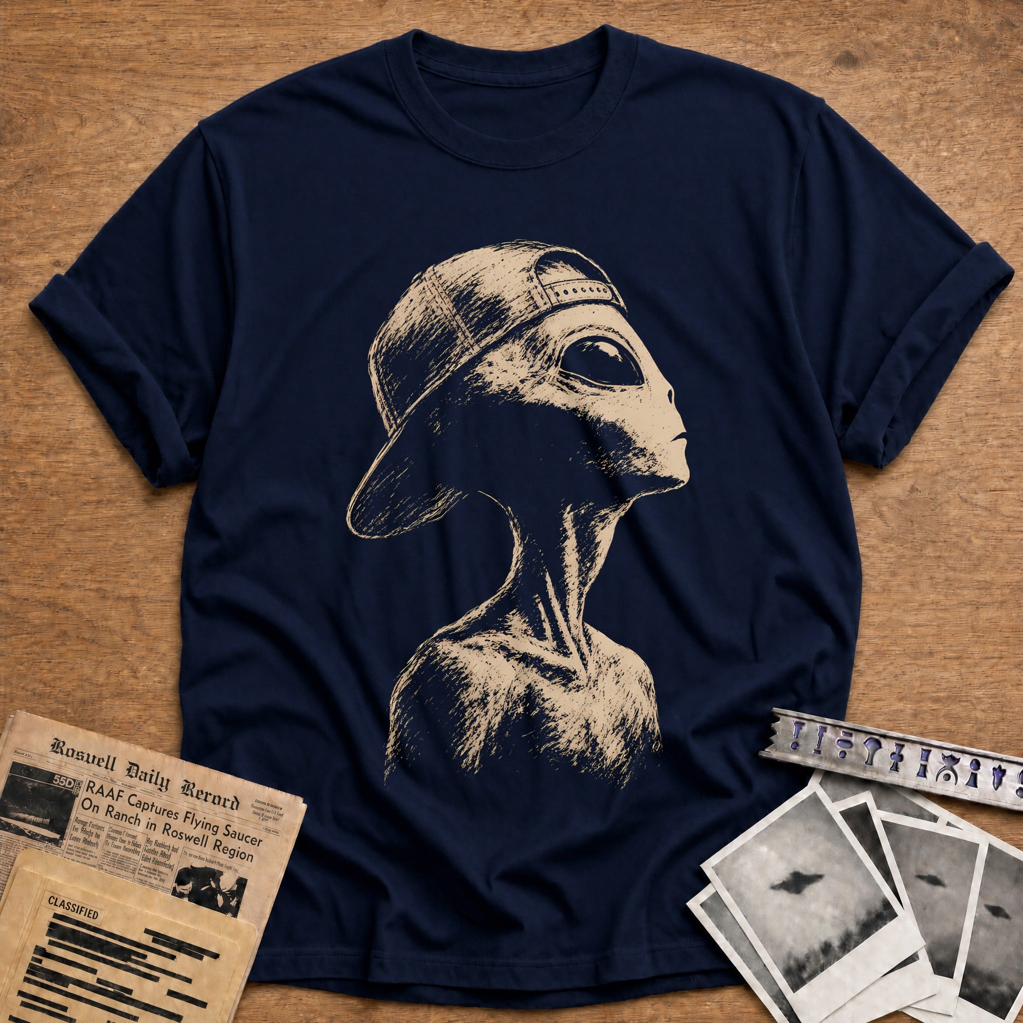 Cosmic Profile T-Shirt - Navy