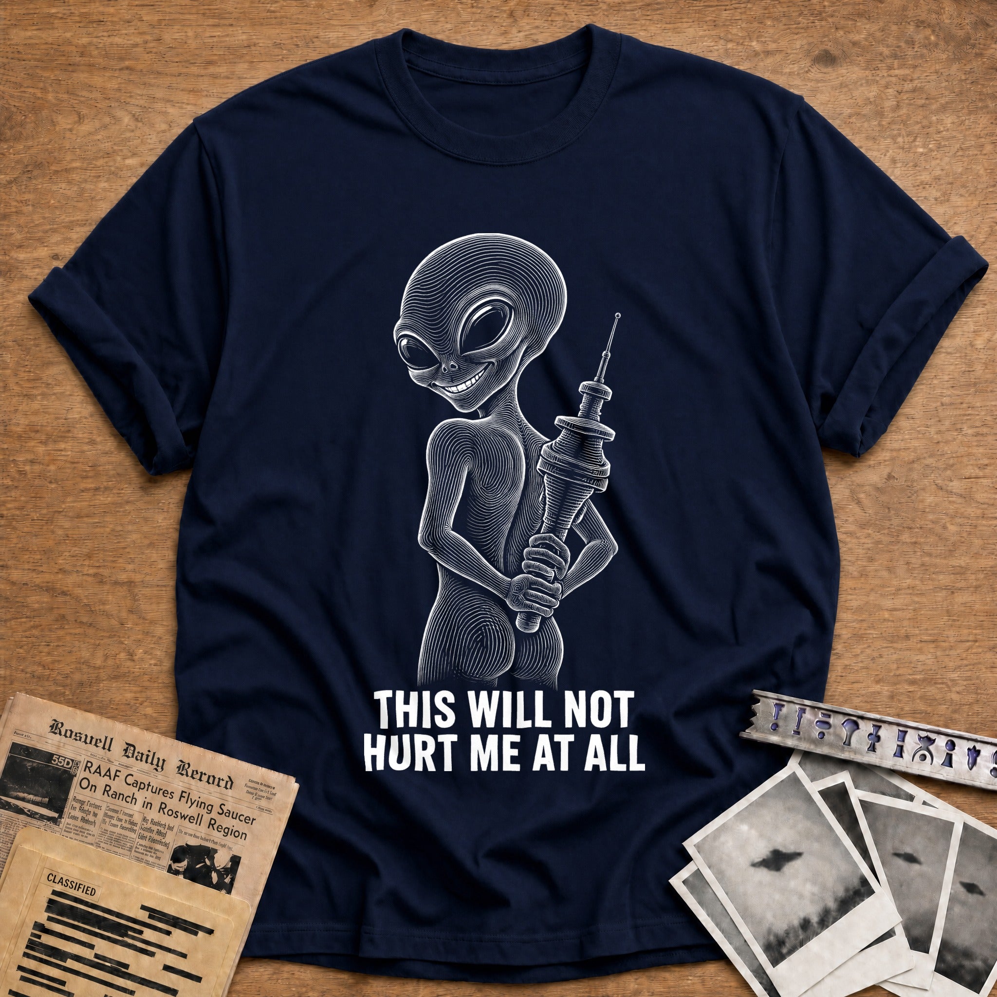 Cosmic Thumbs Up T-Shirt - Navy