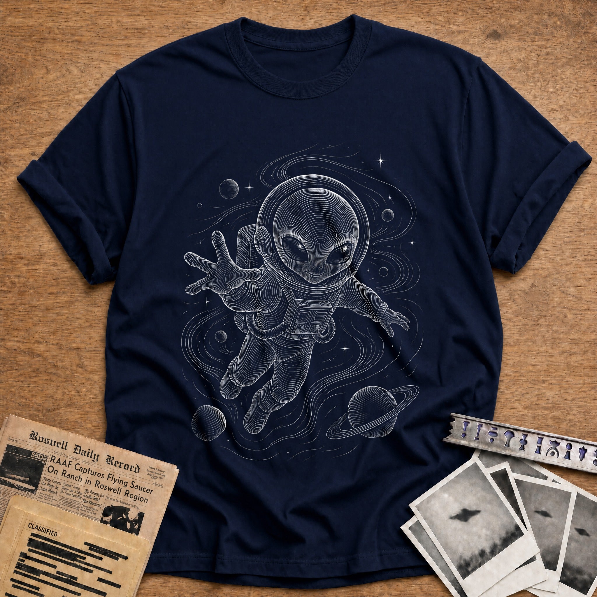 Cosmic Wader T-Shirt - Navy