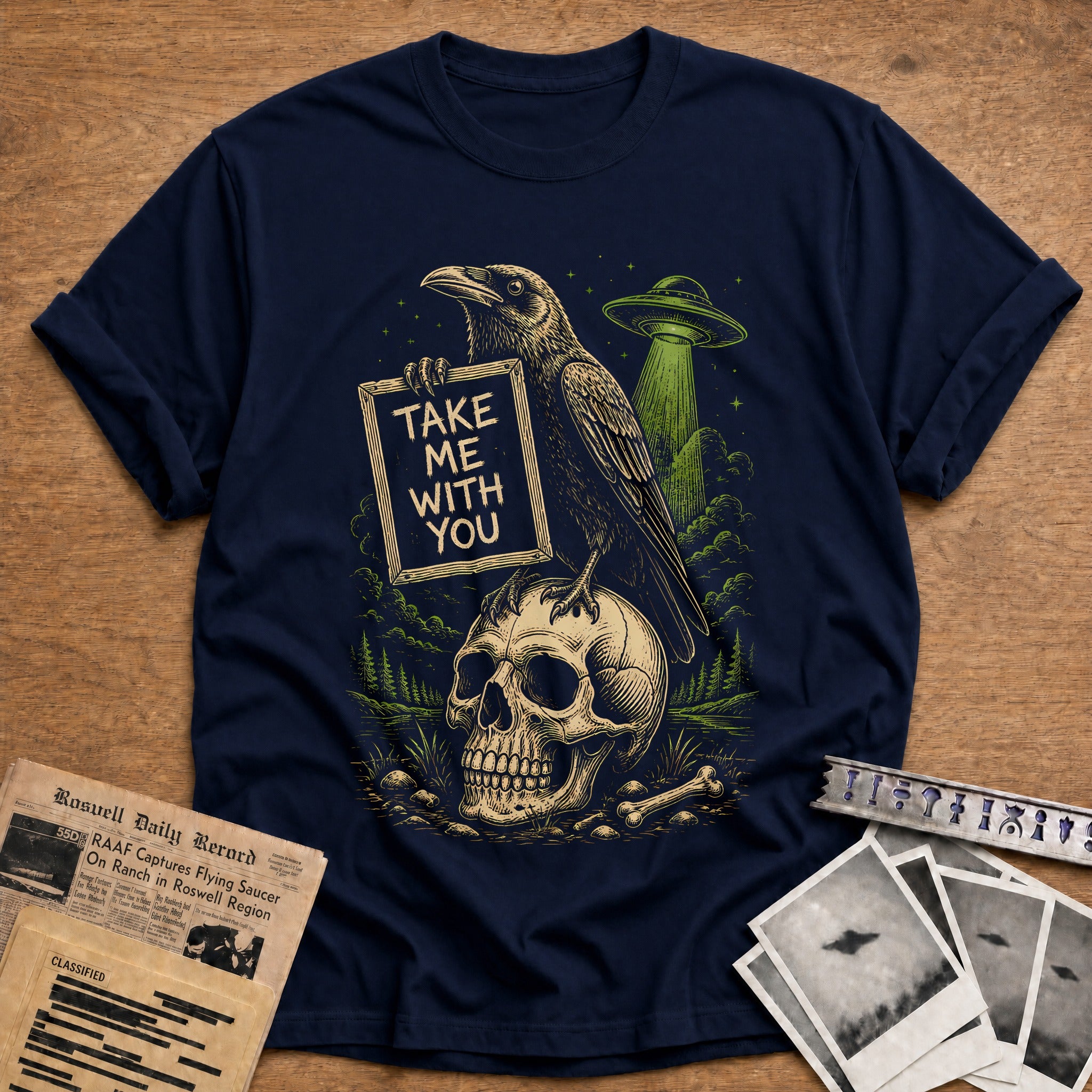 Crow Skull Take Me 65 - Navy